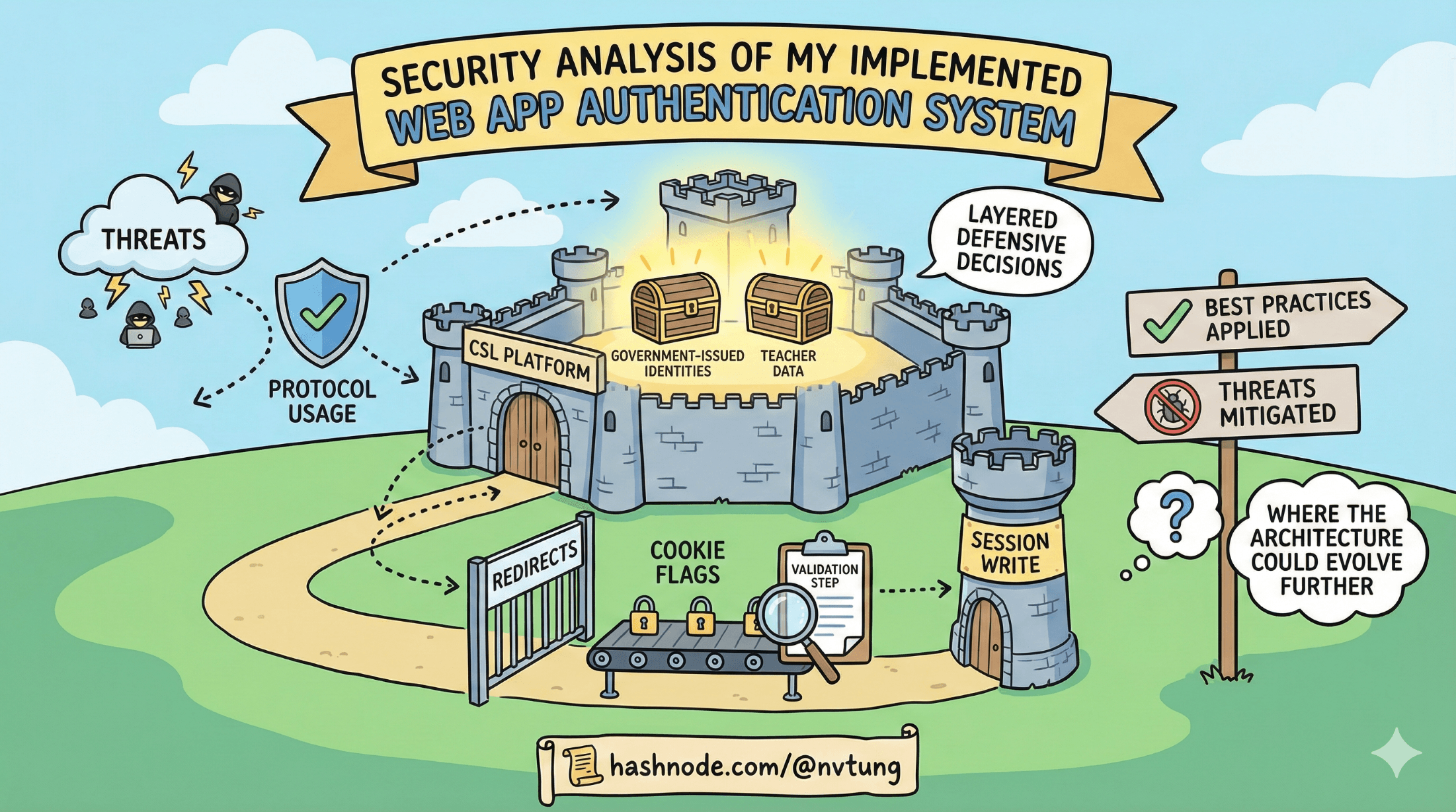 Security Analysis of my implemented Web App Authentication System