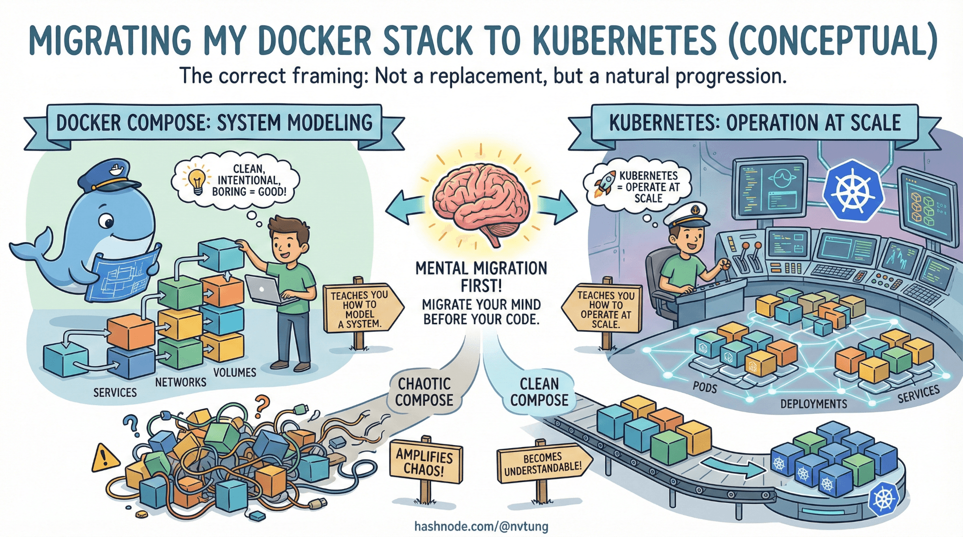 Migrating my Docker Stack to Kubernetes (Conceptual)