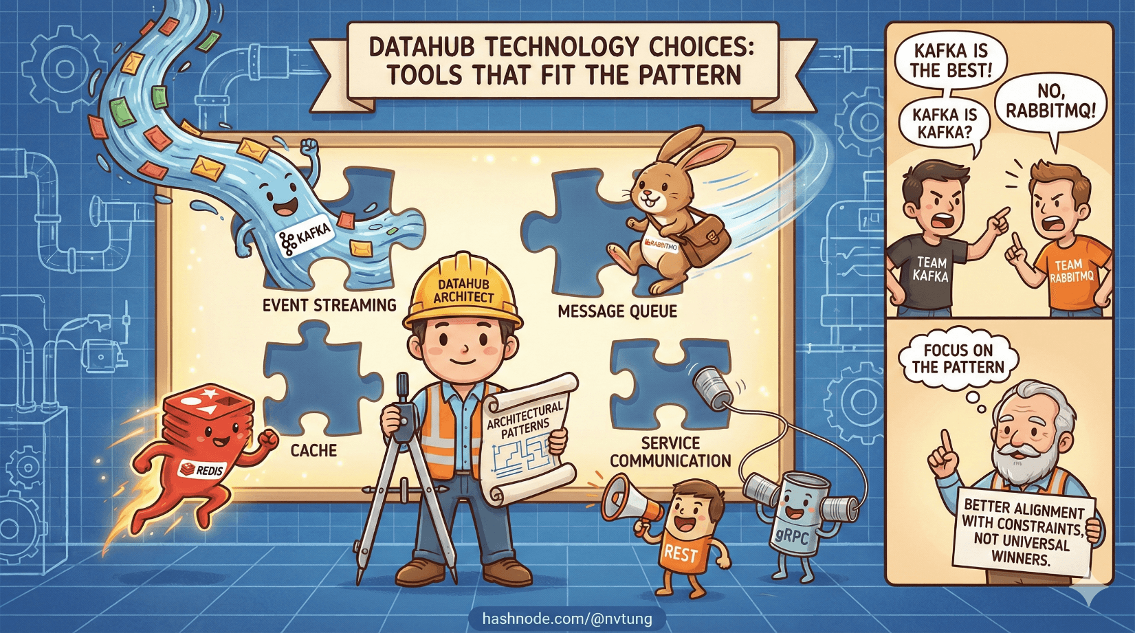 Datahub Technology Choices: Tools That Fit the Pattern