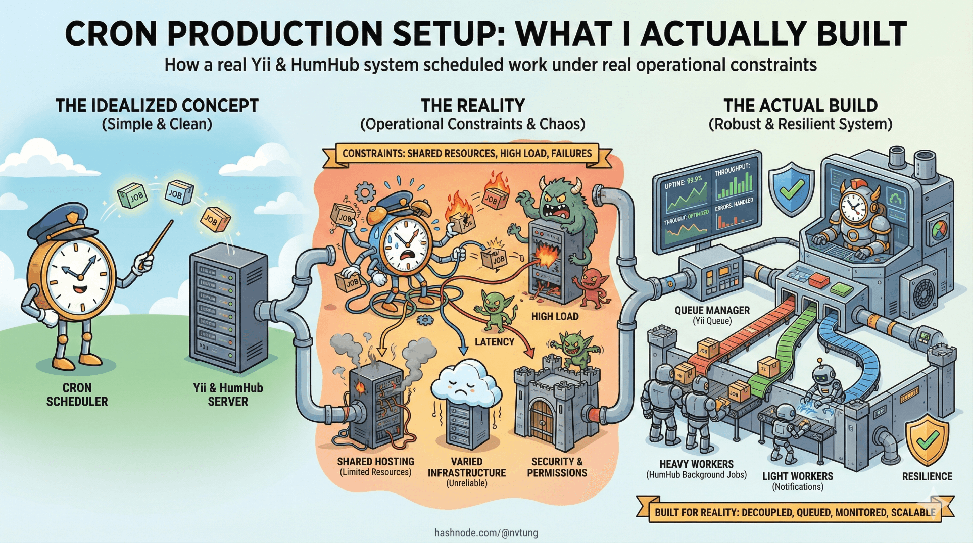 Cron Production Setup: What I Actually Built