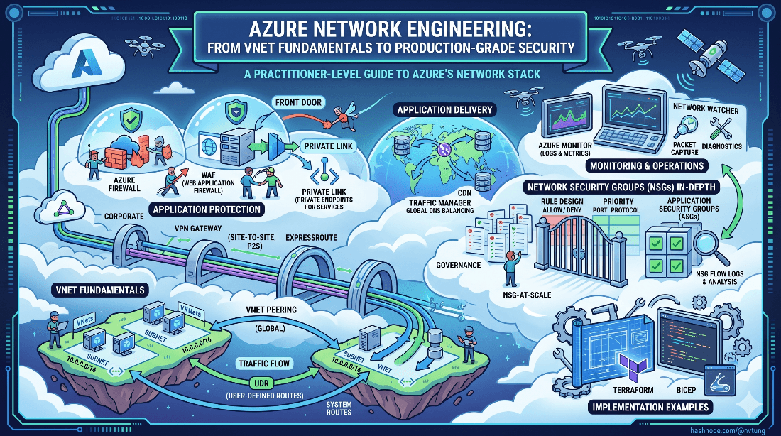 Azure Network Engineering: From VNet Fundamentals to Production-Grade Security